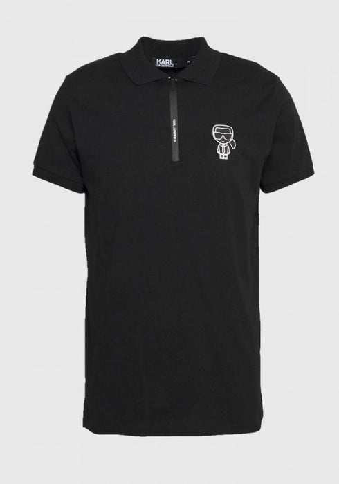 Karl lagerfeld polo tshirt New Collection קארל לגרפלד חולצת צווארון מיוחדת בצבע שחור